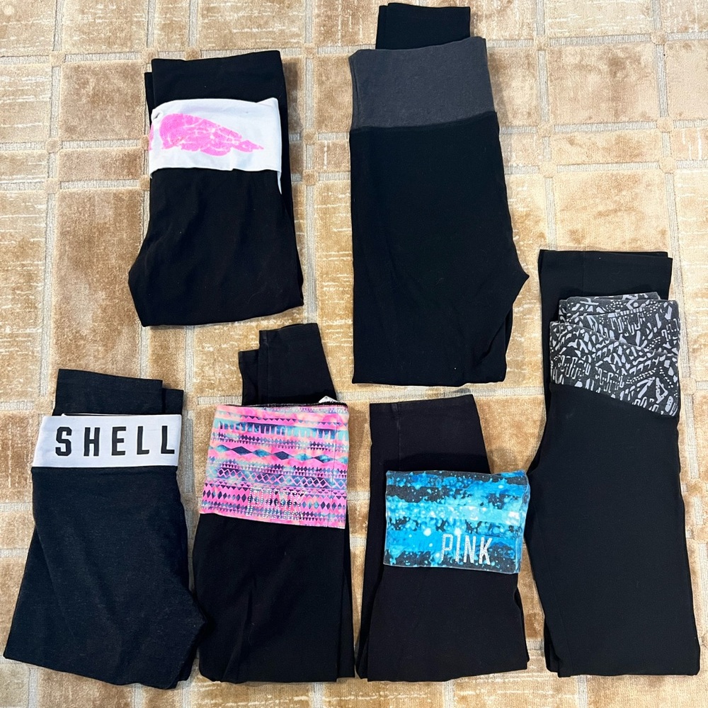 6 pairs of Victoria’s secret leggings
